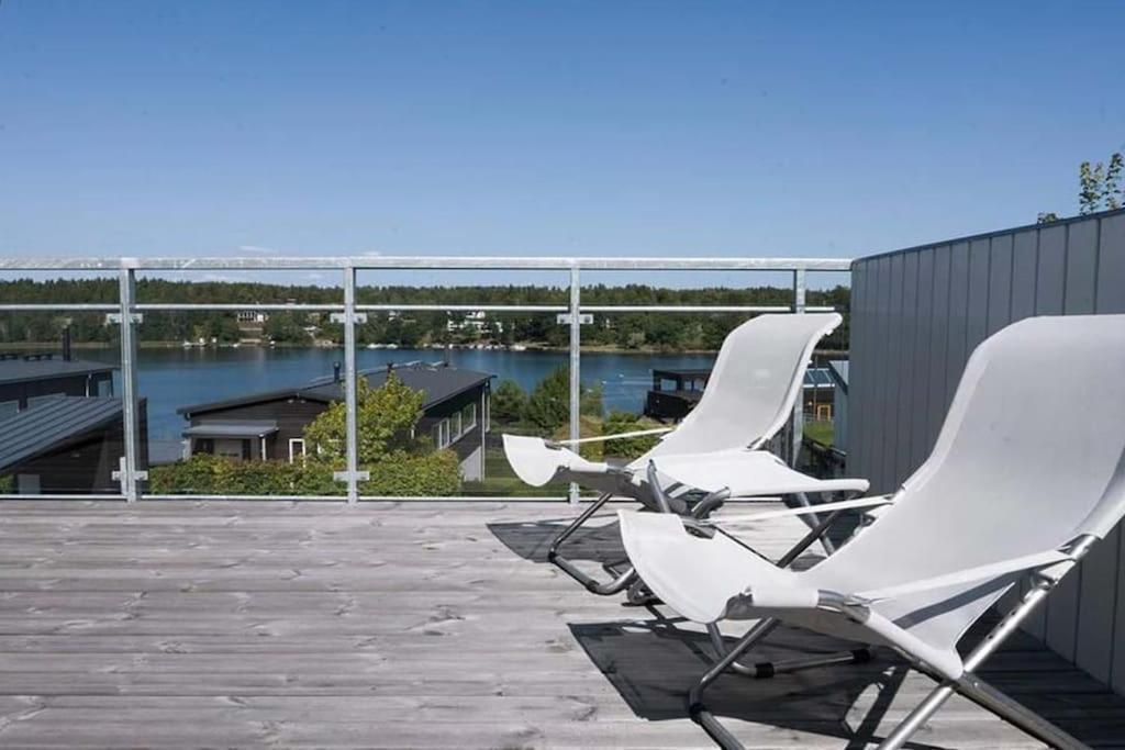 Water Facing Villa With Pool & Sauna Lidingö Eksteriør bilde